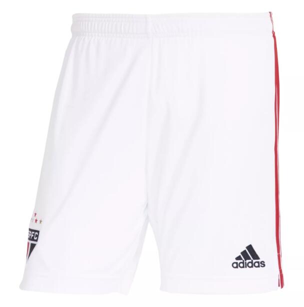 2021/22 Sao Paulo FC Home White Soccer Shorts